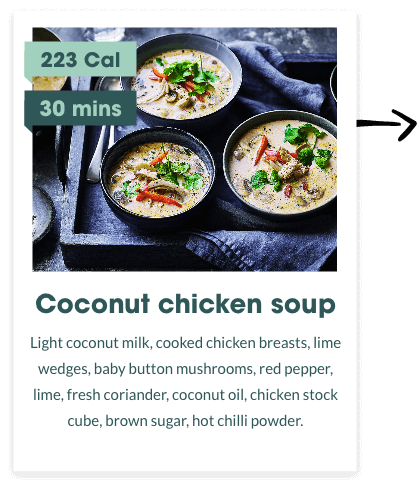 Coconut chicken soup for a diabetic diet